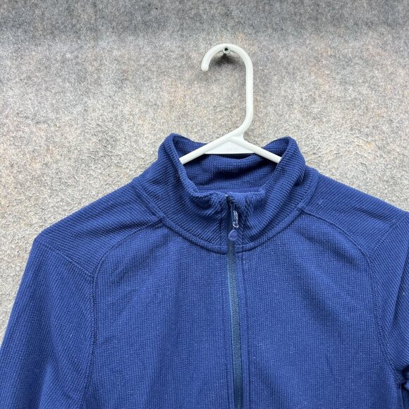 Vineyard Vines Pullover Mens Small Blue 1/4 Zip Waffle Knit Mock Neck Shirt Top - Picture 8 of 12